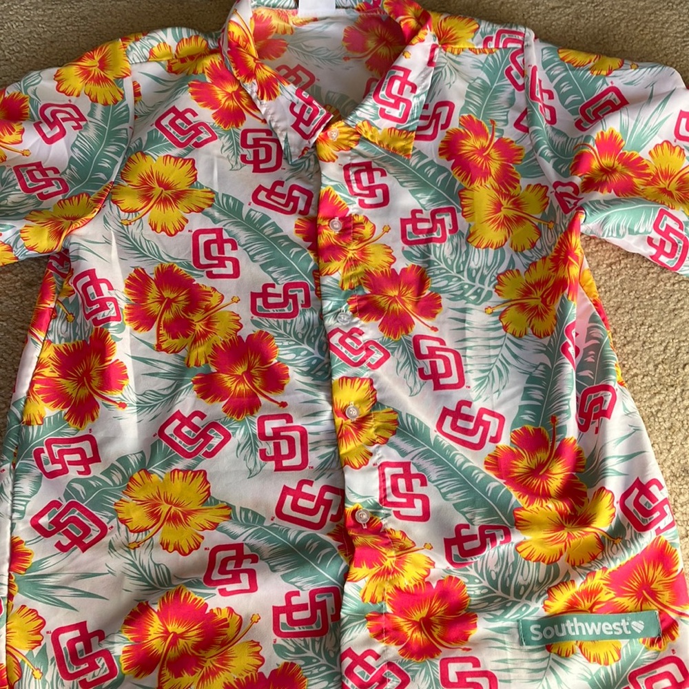 San Diego Padres Hawaiian Collared Shirts